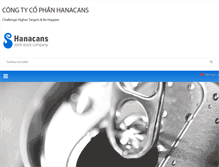 Tablet Screenshot of hanacans.com